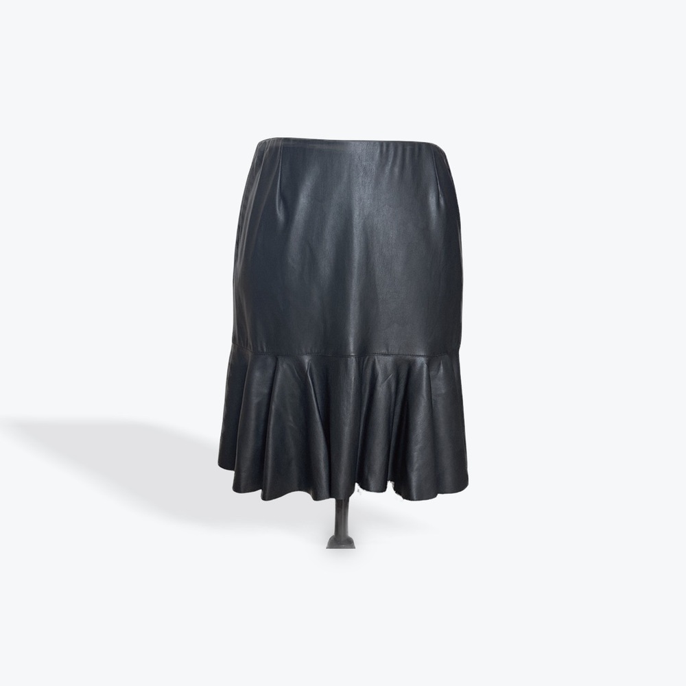 Design Lab Lord & Taylor Charcoal A-Line Skirt